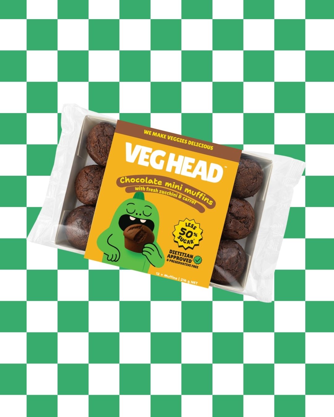 VEGHEAD  CHOCOLATE MINI MUFFINS