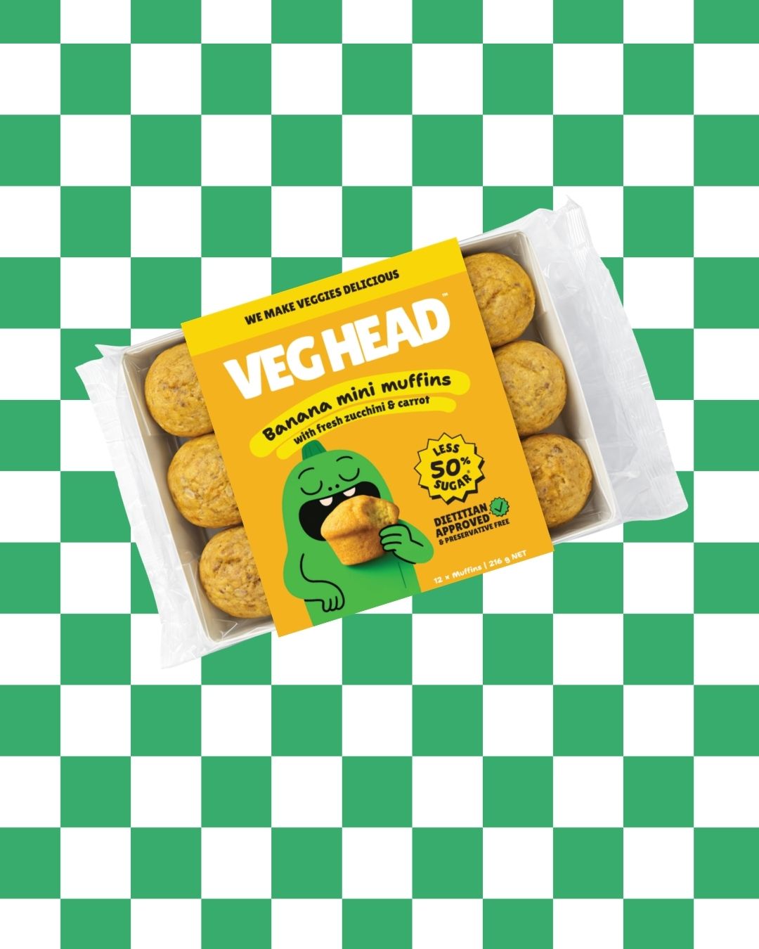 VEGHEAD BANANA MINI MUFFINS